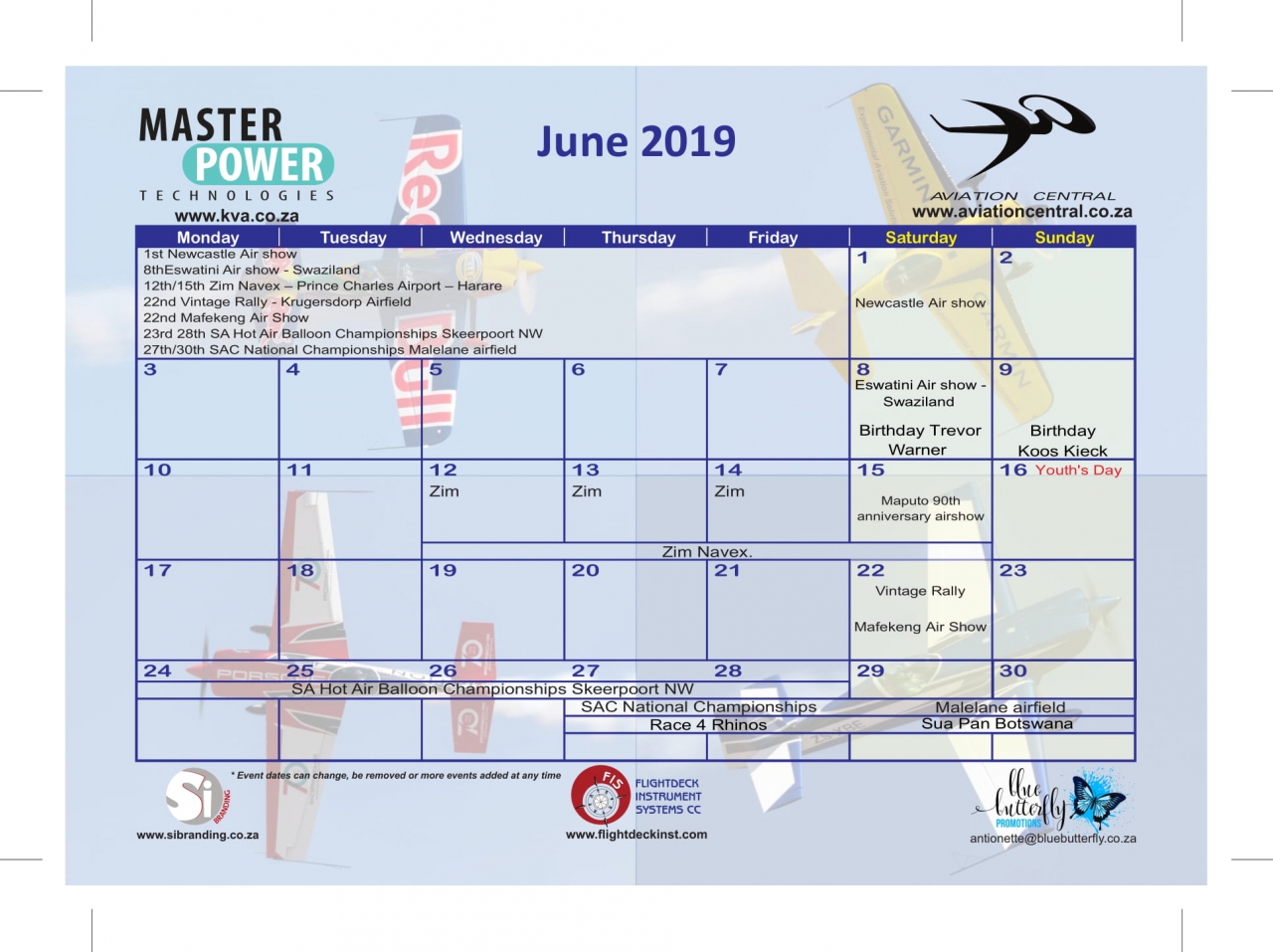 Aviation Events Calendar Orders Aviation Central